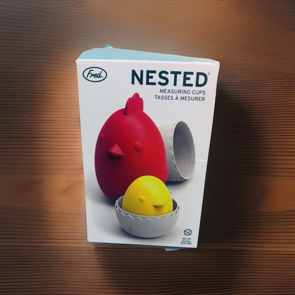Fred Other - Genuine Fred Nested Hen & Chick Dry Measuring Cups Country Kitchen New In Box